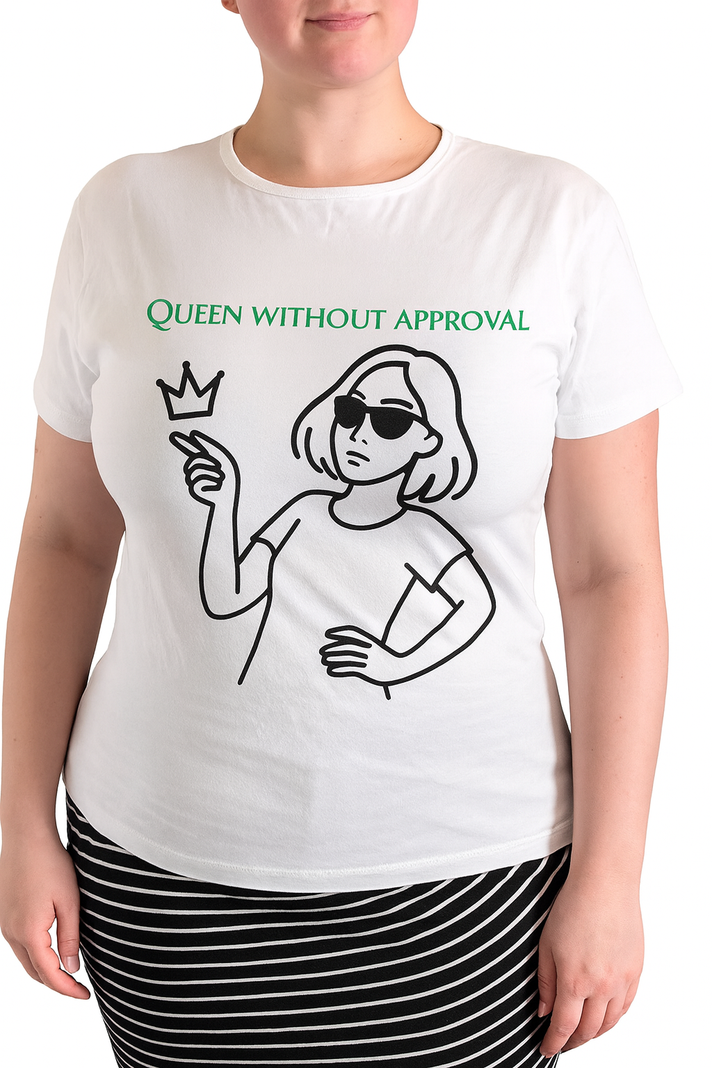 T-shirt Queen Without Approval – Dames